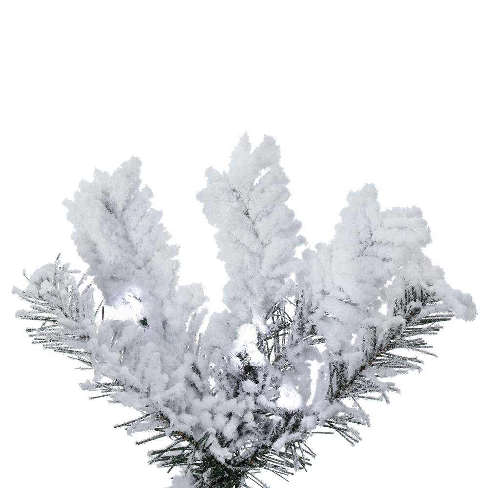 Vickerman Flocked Pacific Pencil Pine Artificial Christmas Tree