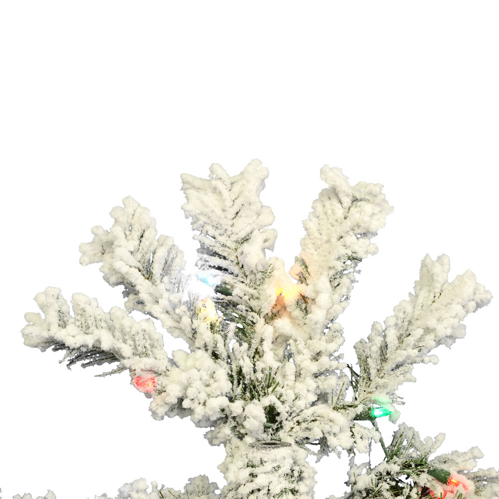 Vickerman Flocked Pacific Pencil Pine Artificial Christmas Tree