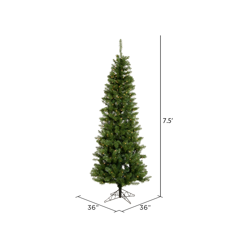 Vickerman Salem Pencil Pine Artificial Christmas Tree