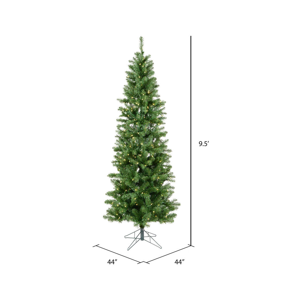 Vickerman Salem Pencil Pine Artificial Christmas Tree