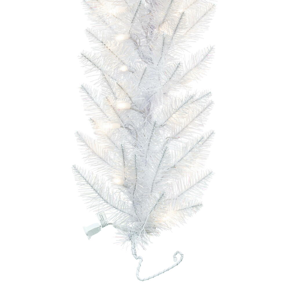 Vickerman Artificial Sparkle White Spruce Garland