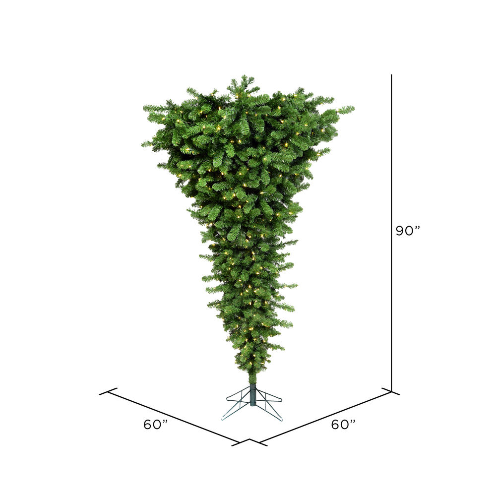 Vickerman Green Unique American Upside Down Artificial Tree