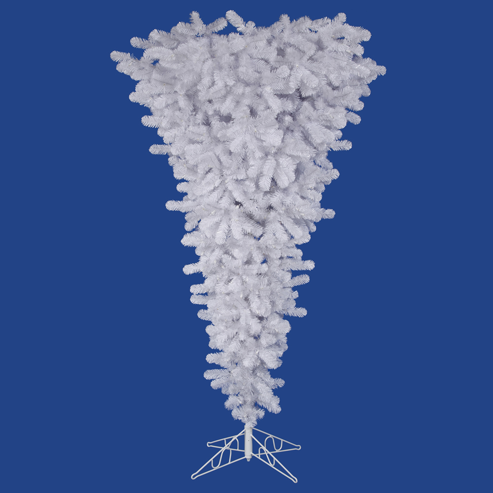 Vickerman 5.5' x 38" White Upside Down Artificial Christmas Tree