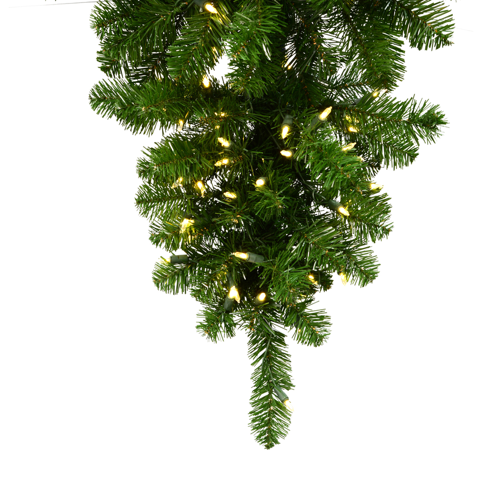 Vickerman Upside Down Artificial Christmas Half Tree