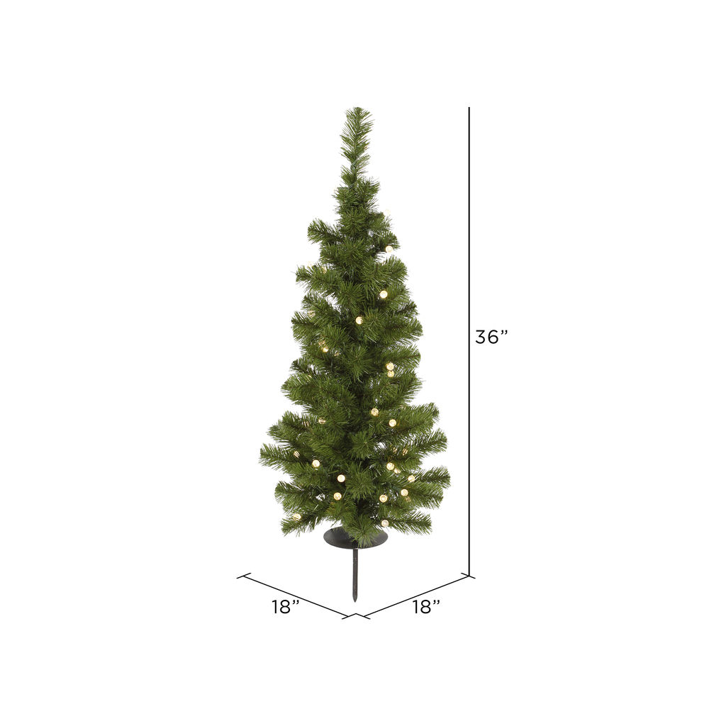 3' X 18" Solar Tree 93T LED 30WW