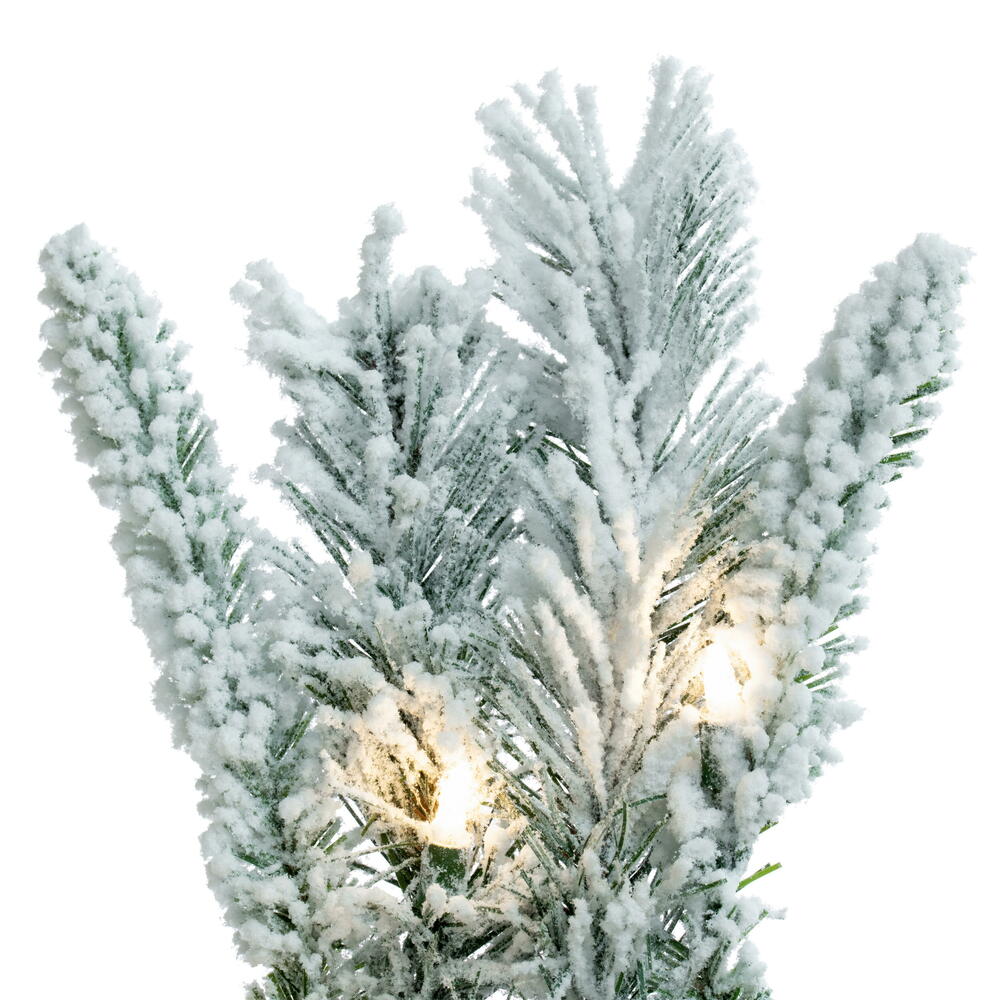 Vickerman Artificial Flocked Snow Ridge Garland