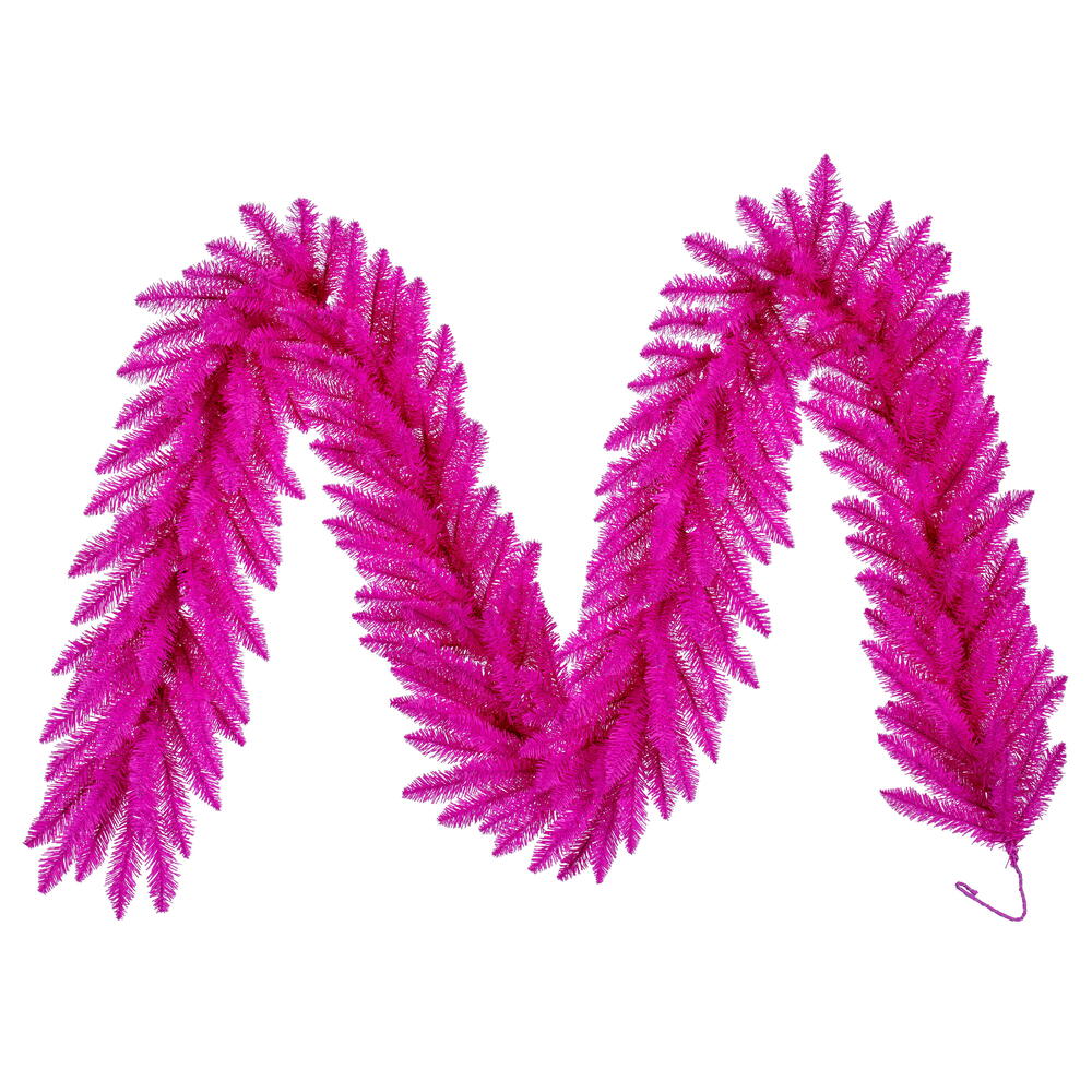 Vickerman Hot Pink Artificial Garland