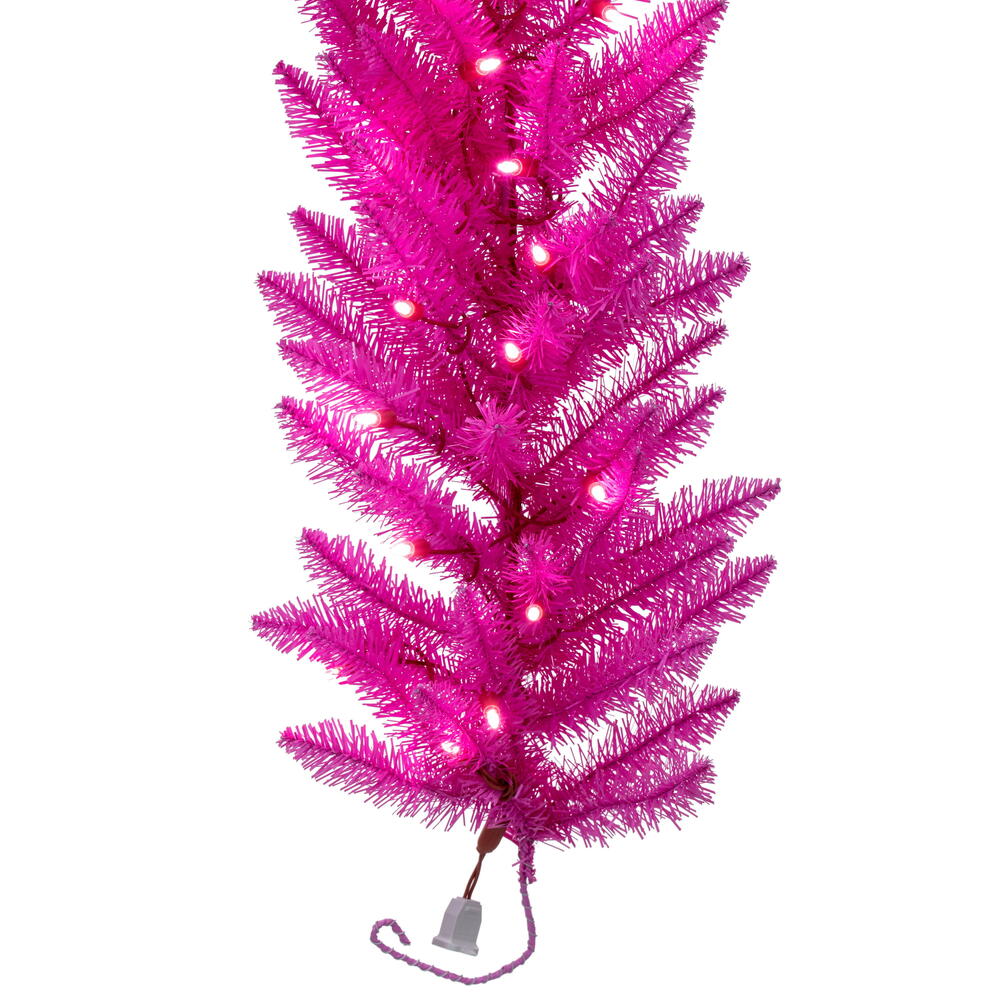 Vickerman Hot Pink Artificial Garland