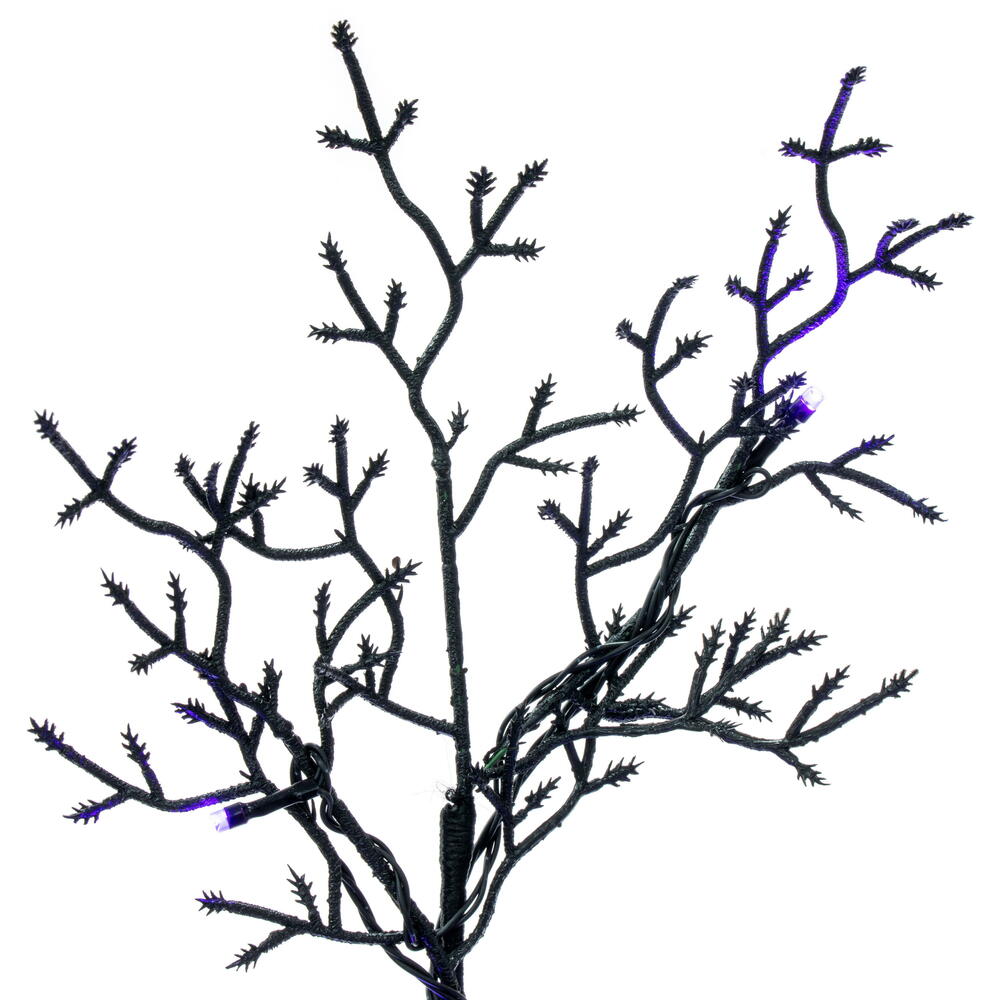 Vickerman Black Cedar Artificial Halloween Tree