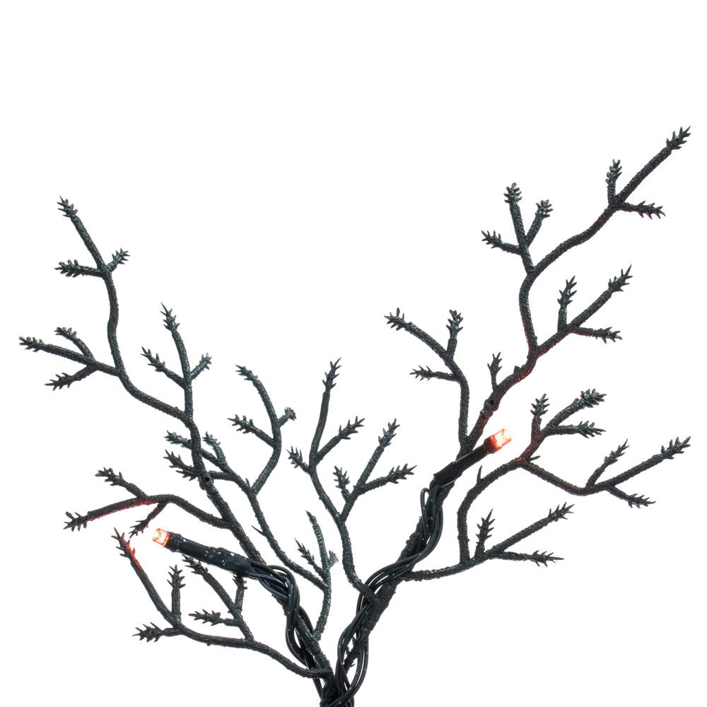 Vickerman Black Cedar Artificial Halloween Tree