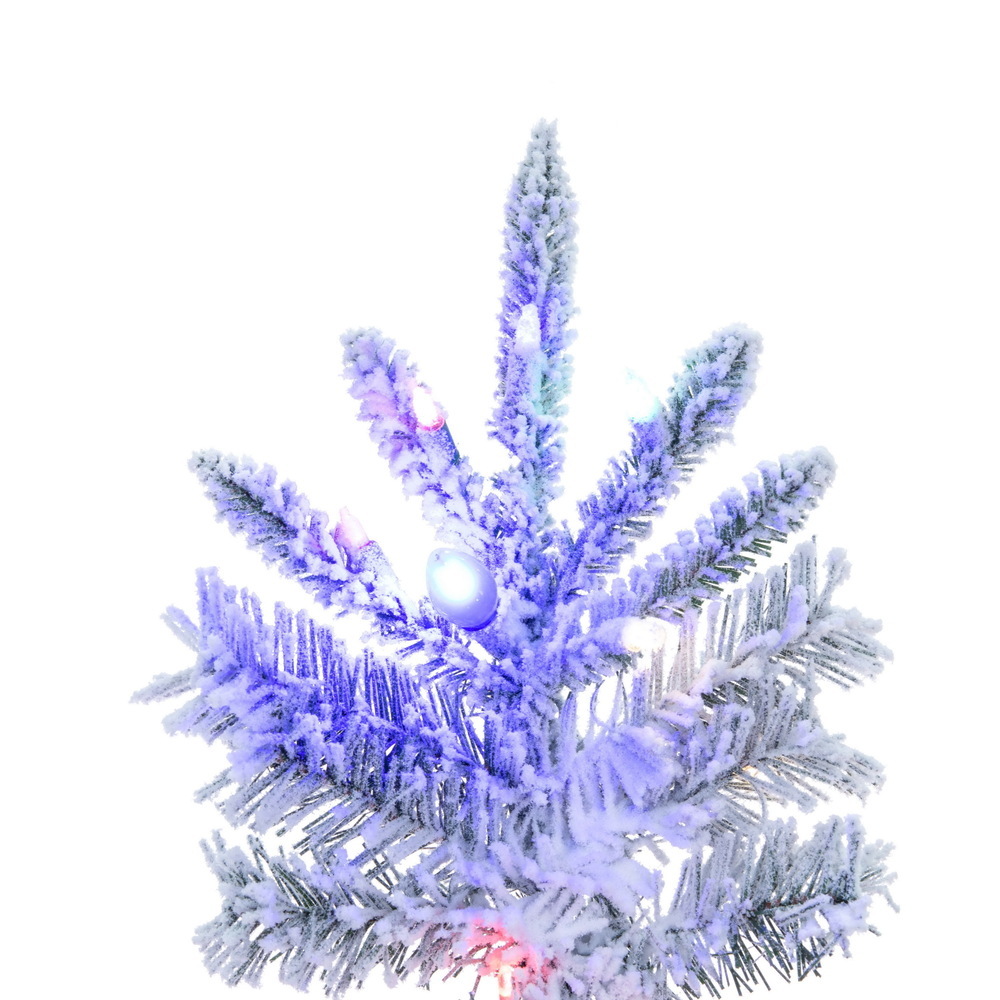 Vickerman Flocked Winter Fir Artificial Christmas Tree