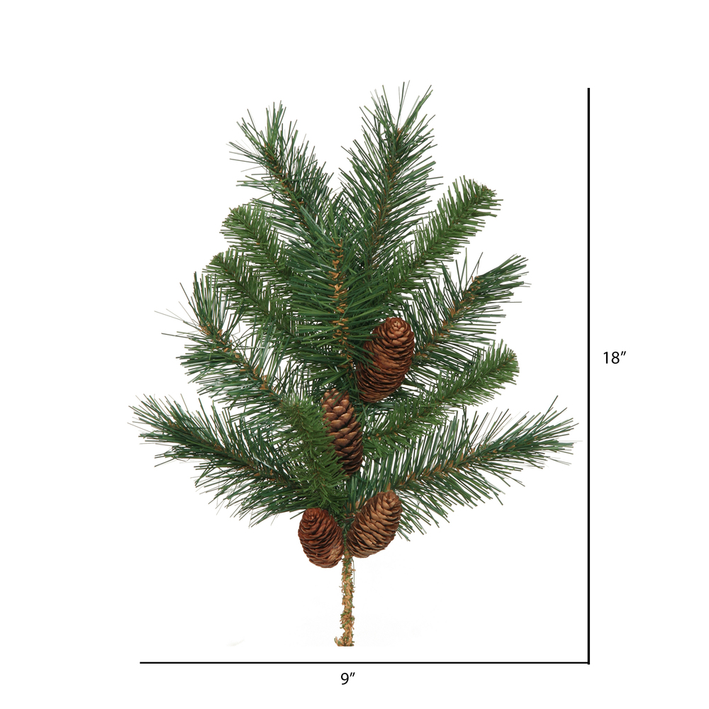 Vickerman Artificial Cheyenne Pine Spray with Pinecones