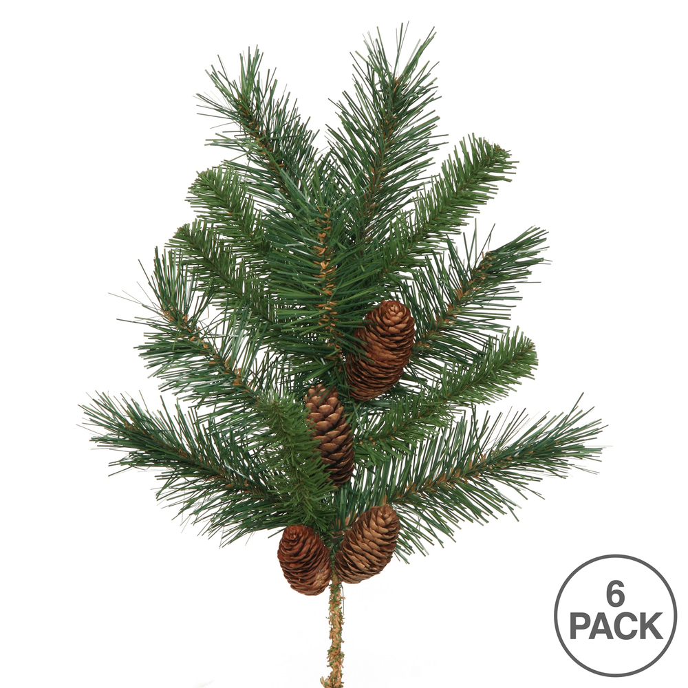 Vickerman Artificial Cheyenne Pine Spray with Pinecones