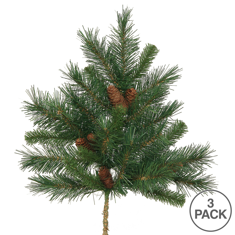 Vickerman Artificial Cheyenne Pine Spray with Pinecones