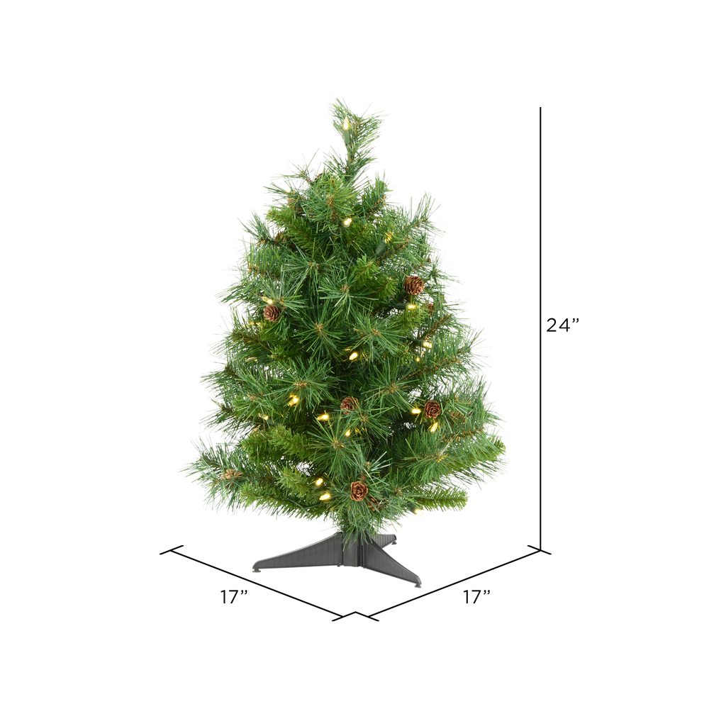 Vickerman Cheyenne Pine Artificial Tabletop Tree