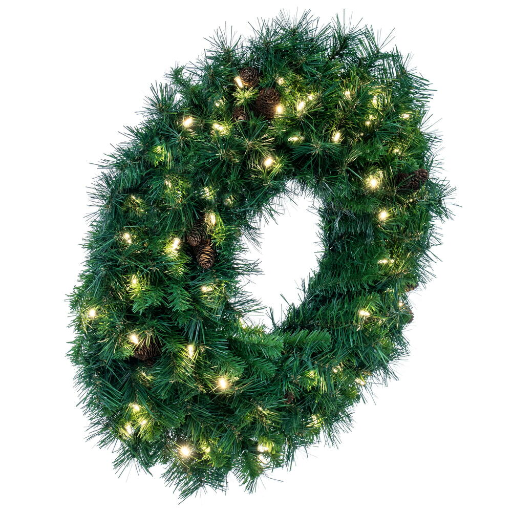 Vickerman Artificial Cheyenne Pine Wreath