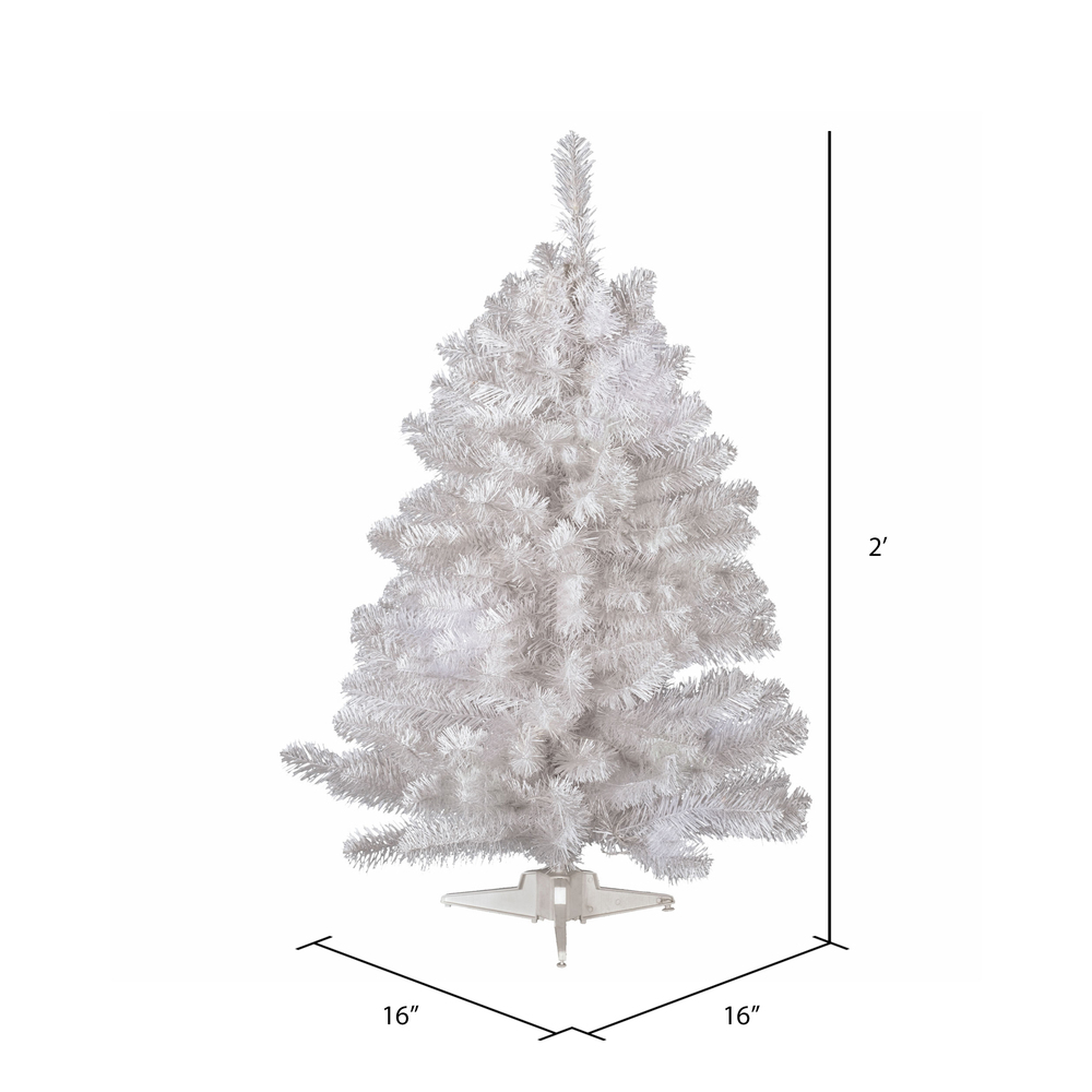 Vickerman Crystal White Full Artificial Christmas Tree