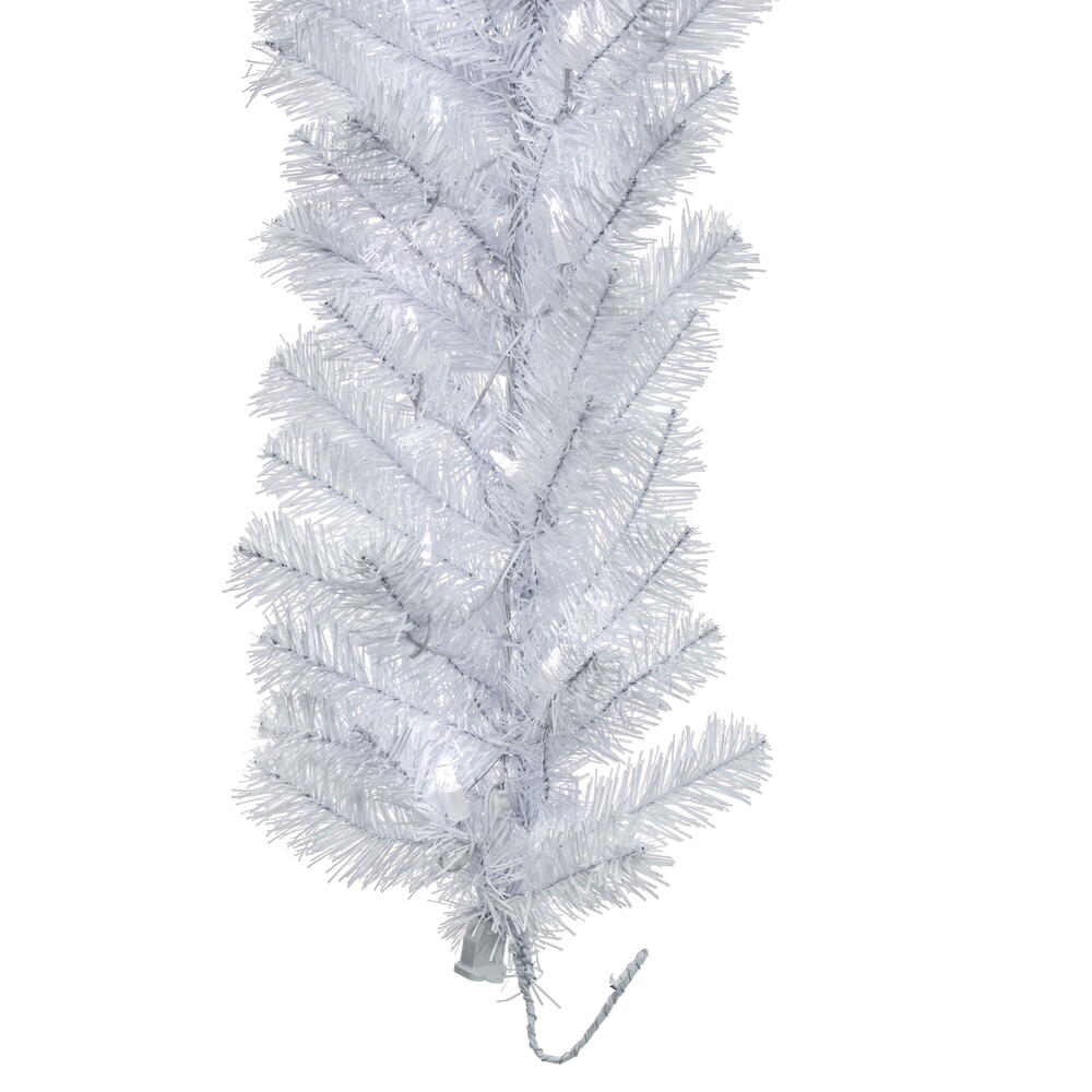 Vickerman Artificial Crystal White Garland