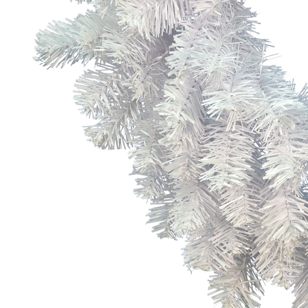 Vickerman Artificial Crystal White Wreath