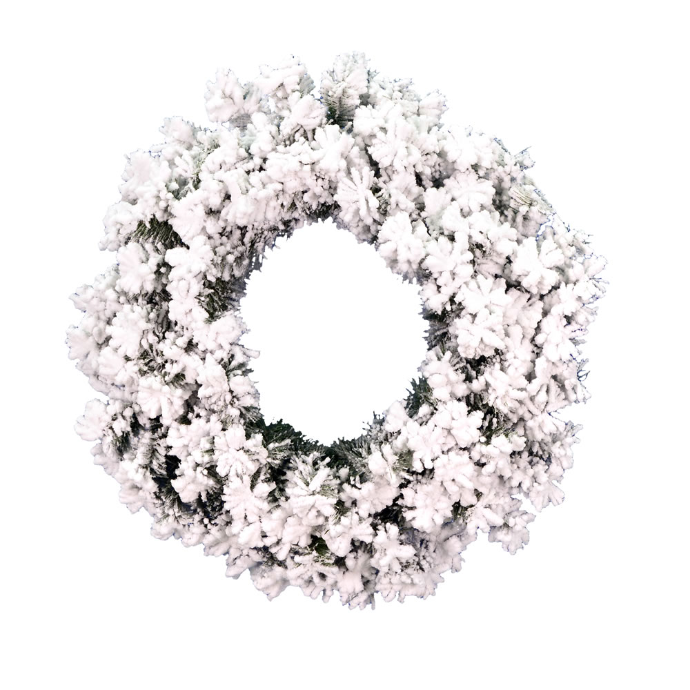 Vickerman Artificial Flocked Alaskan Wreath
