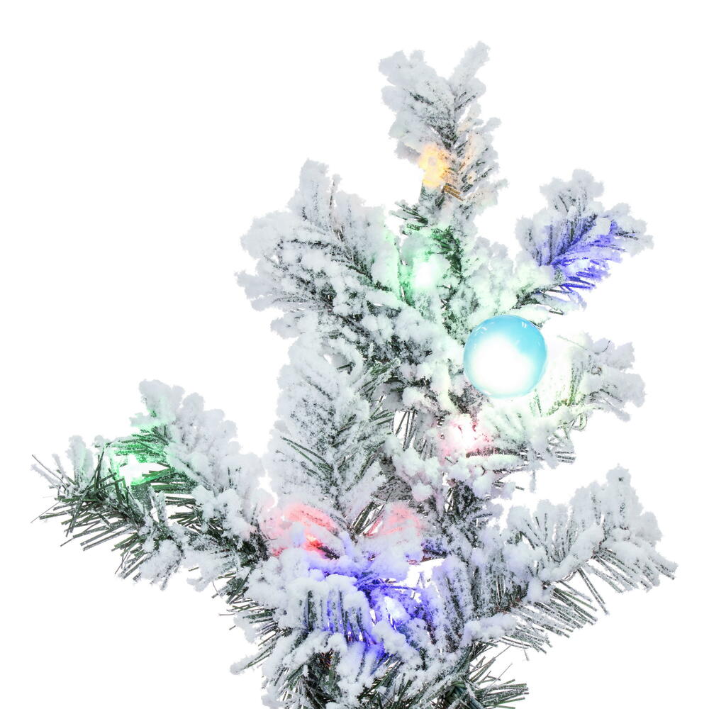 Vickerman Flocked Alaskan Artificial Christmas Tree