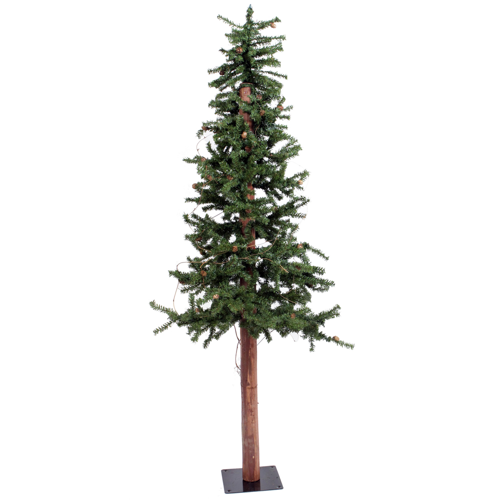 Vickerman Artificial Alpine Tree with Pine Cones & Vine