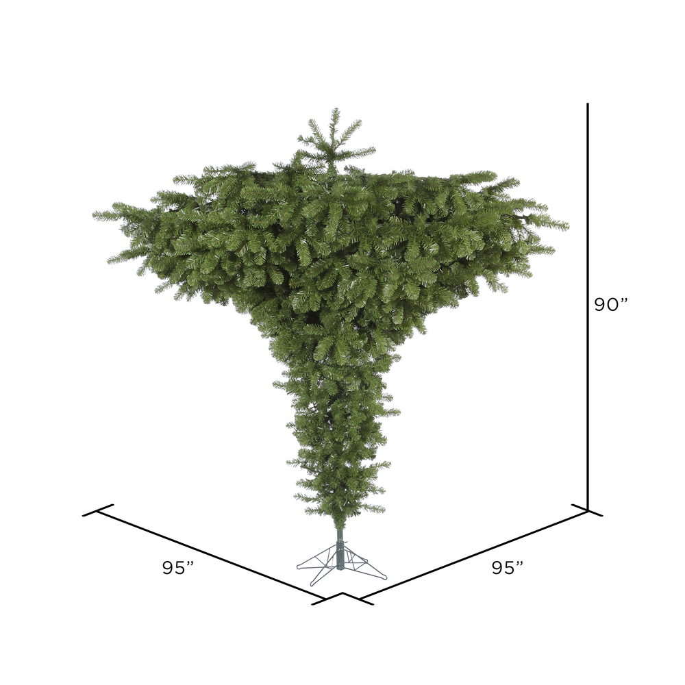 Vickerman Green Unique Artificial Upside Down Tree