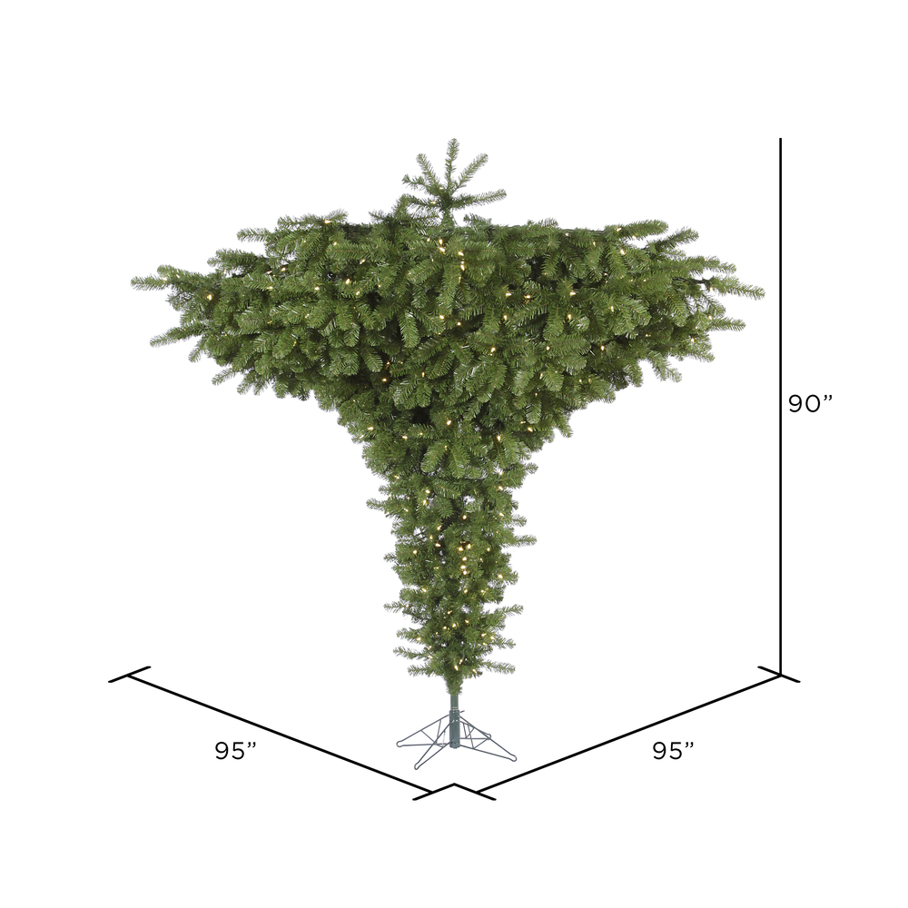 Vickerman Green Unique Artificial Upside Down Tree