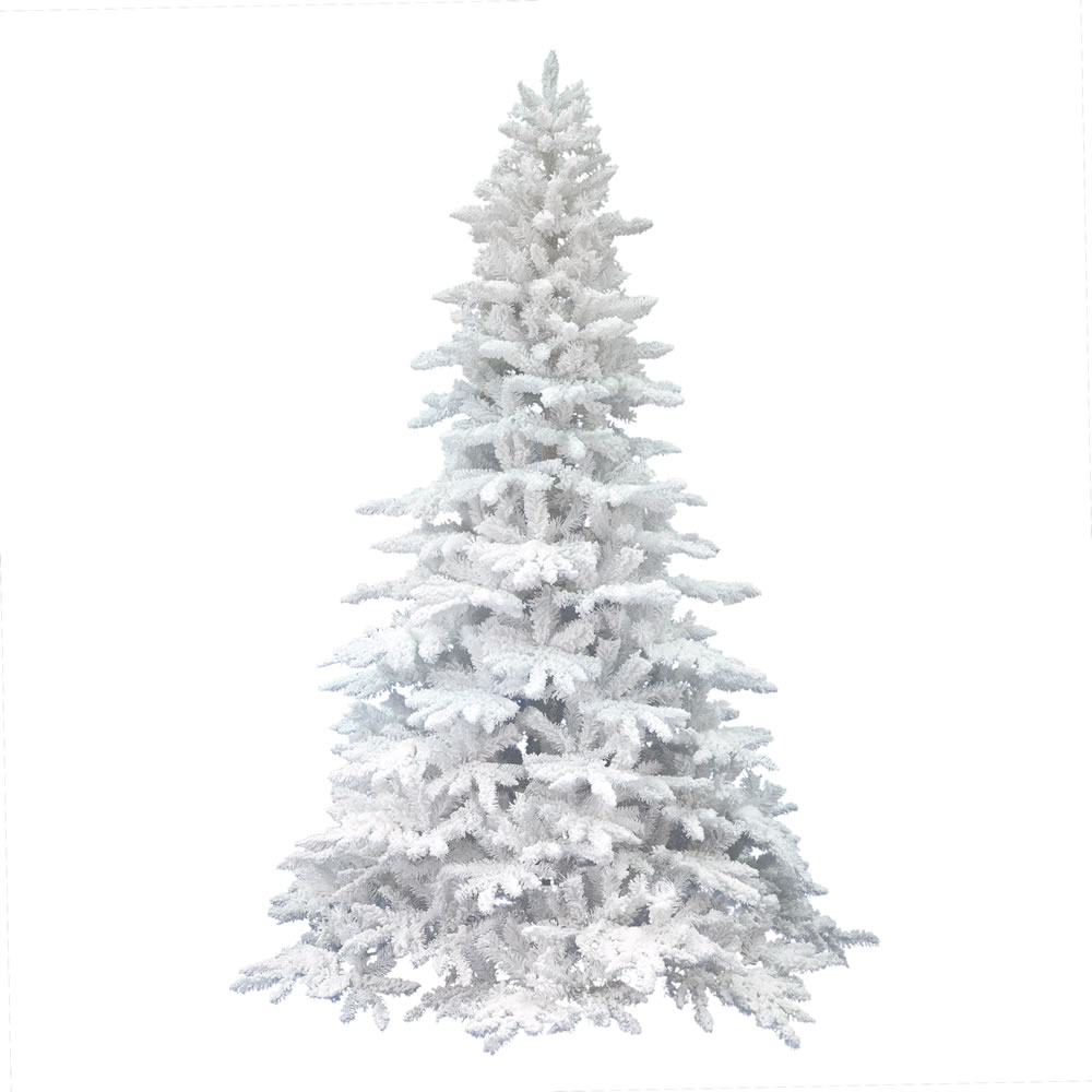 Vickerman Flocked White Spruce Artificial Christmas Tree