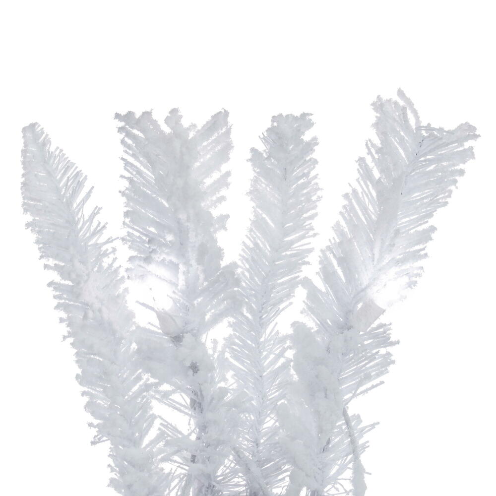Vickerman Flocked White Artificial Garland
