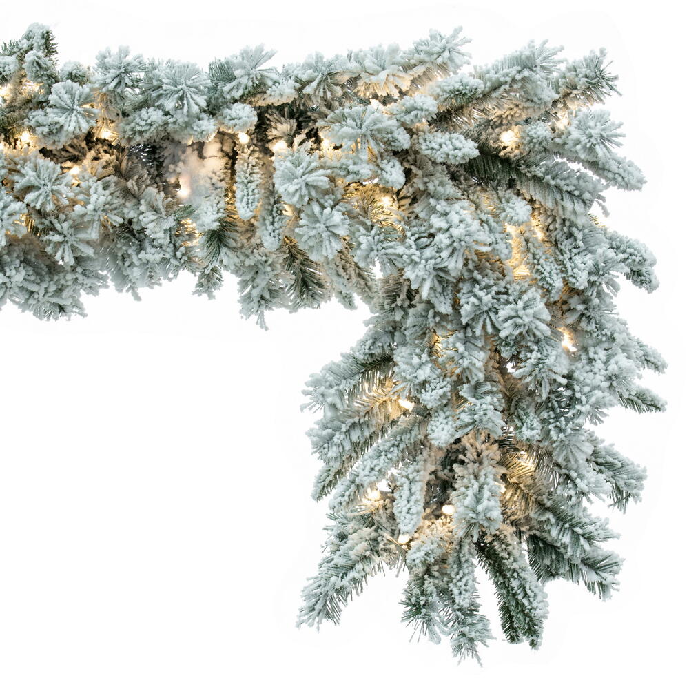 Vickerman Flocked Utica Fir Artificial Garland 