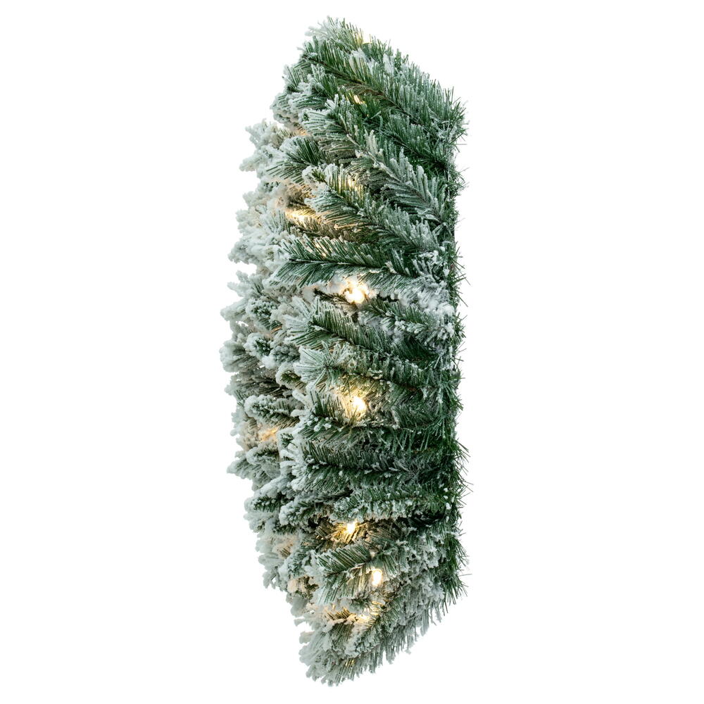Vickerman Flocked Utica Fir Artificial Wreath 