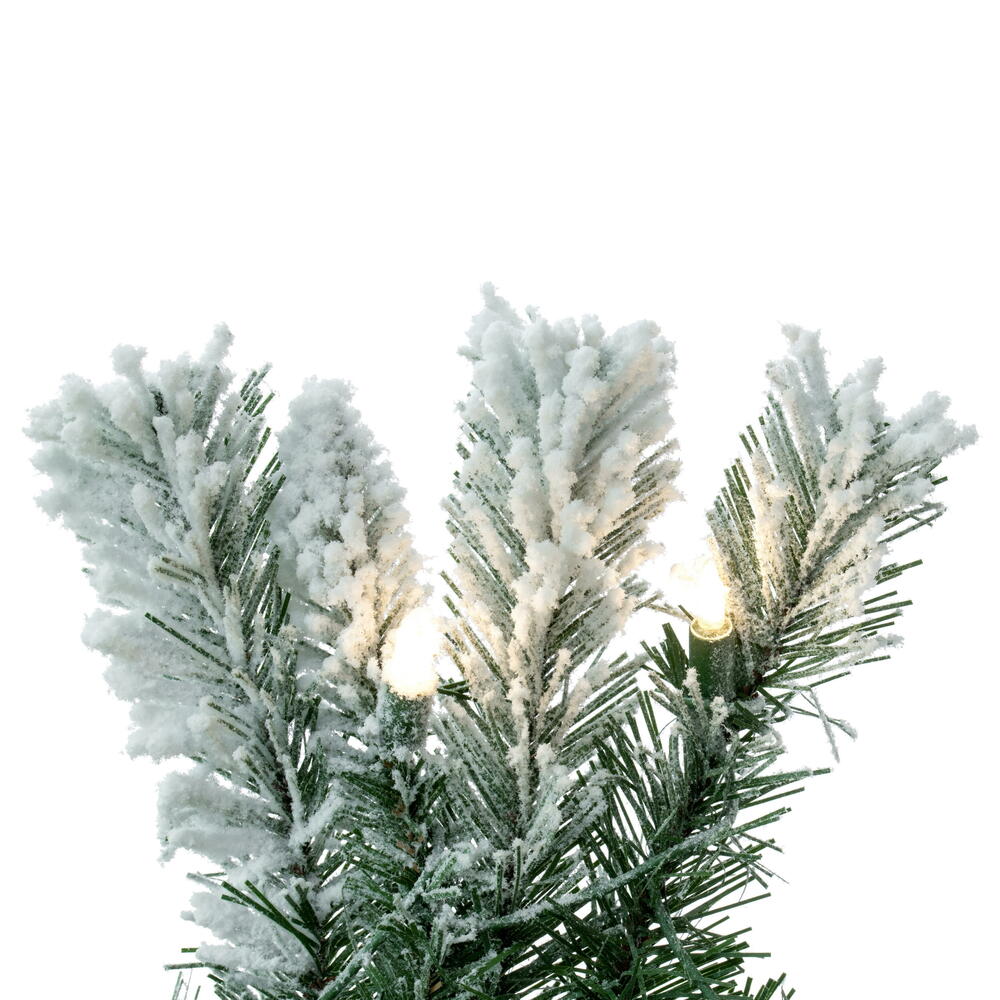 Vickerman Flocked Utica Fir Artificial Wreath 