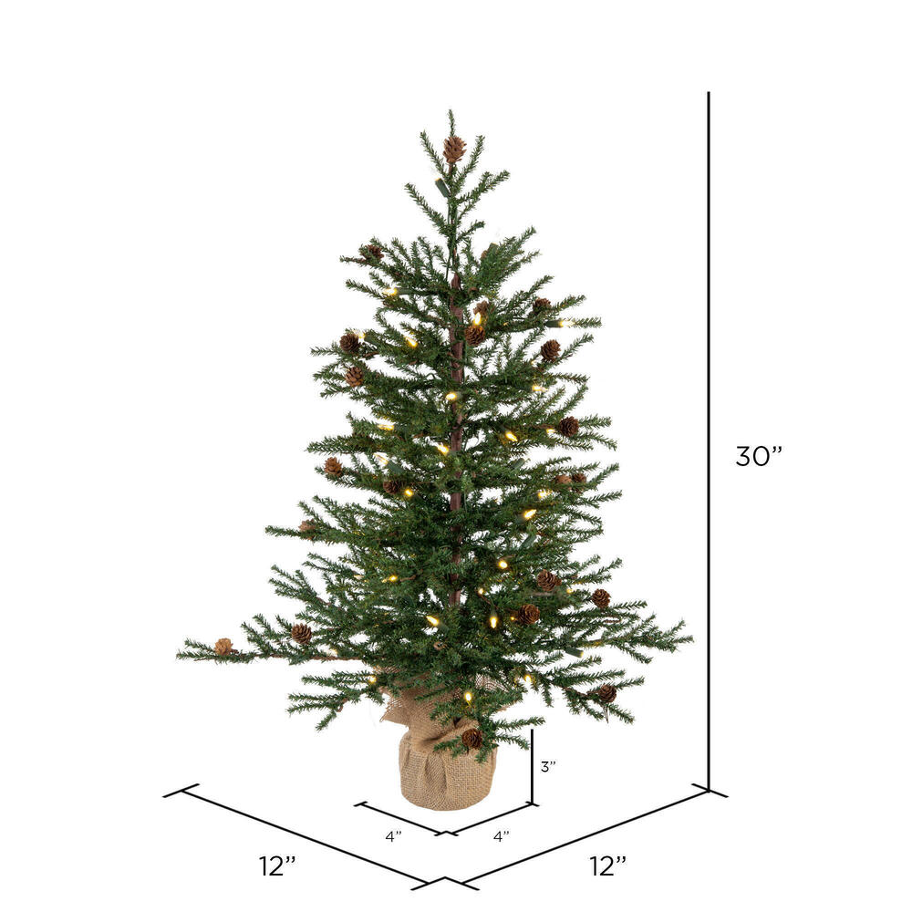 Vickerman Carmel Pine Artificial Christmas Tabletop Tree