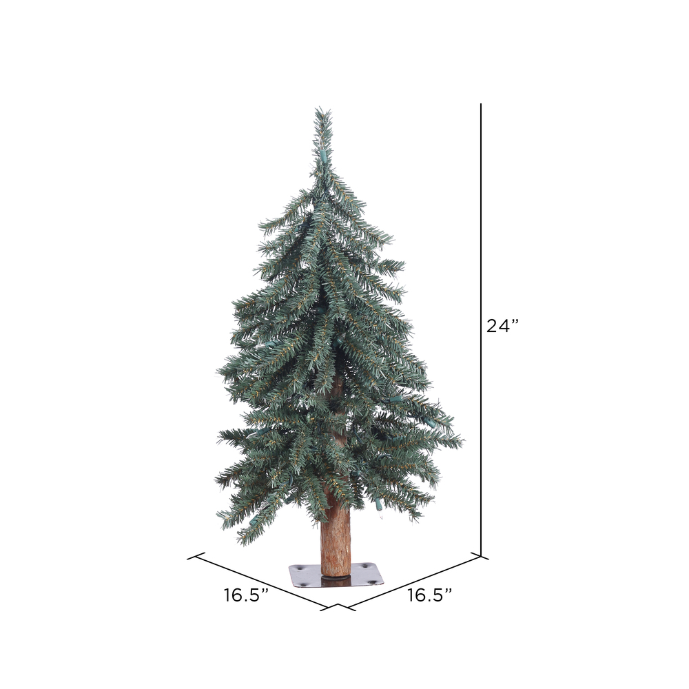 Vickerman Natural Bark Alpine Artificial Christmas Tree