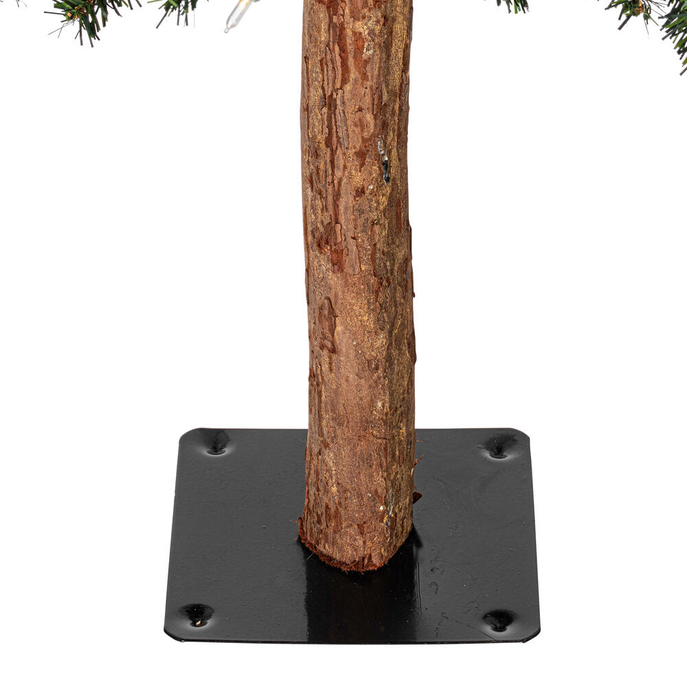 Vickerman Natural Bark Alpine Artificial Christmas Tree Set