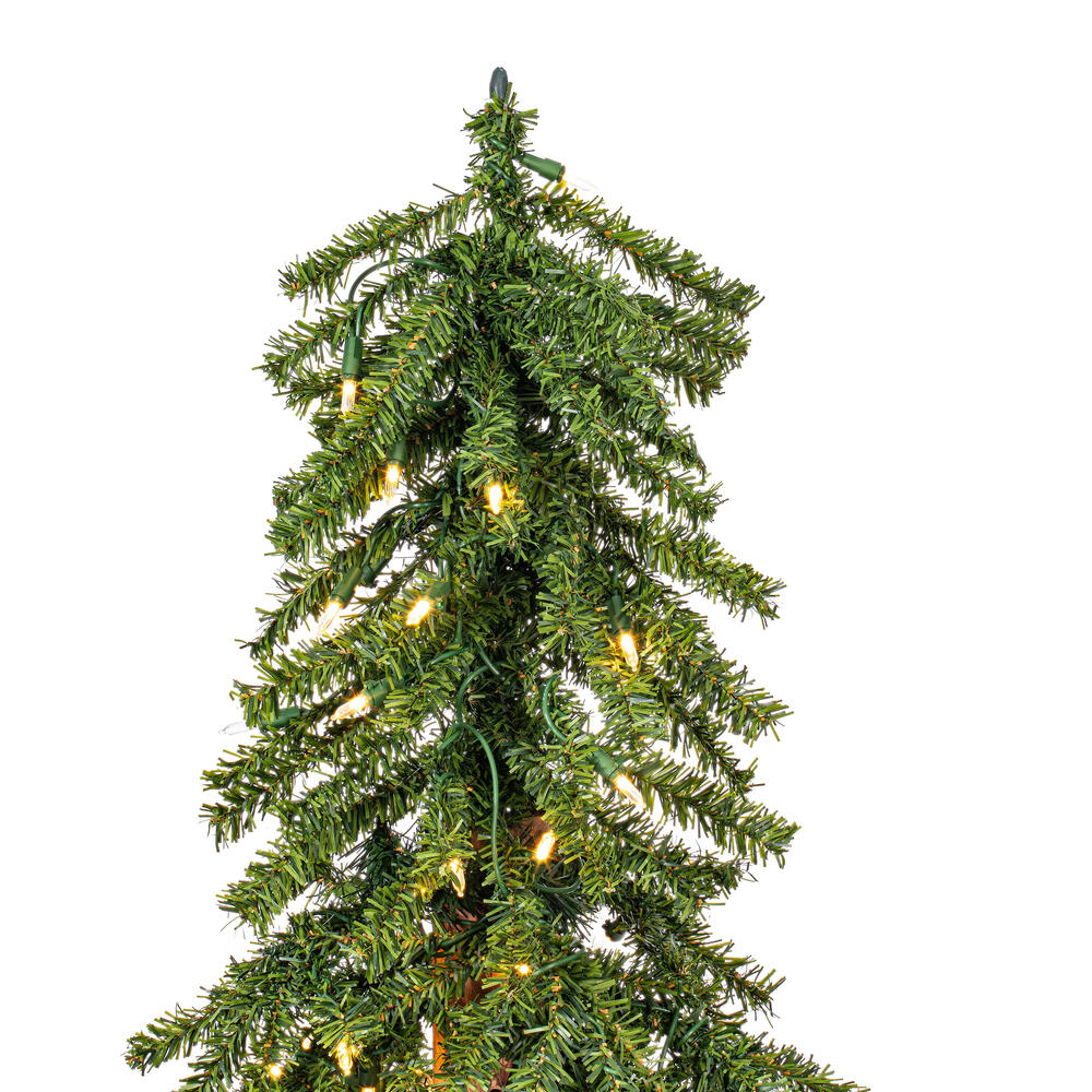 Vickerman Natural Bark Alpine Artificial Christmas Tree Set
