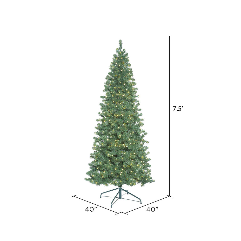Vickerman Oregon Fir Slim Artificial Christmas Tree