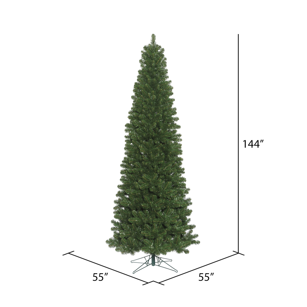 Vickerman Oregon Fir Slim Artificial Christmas Tree