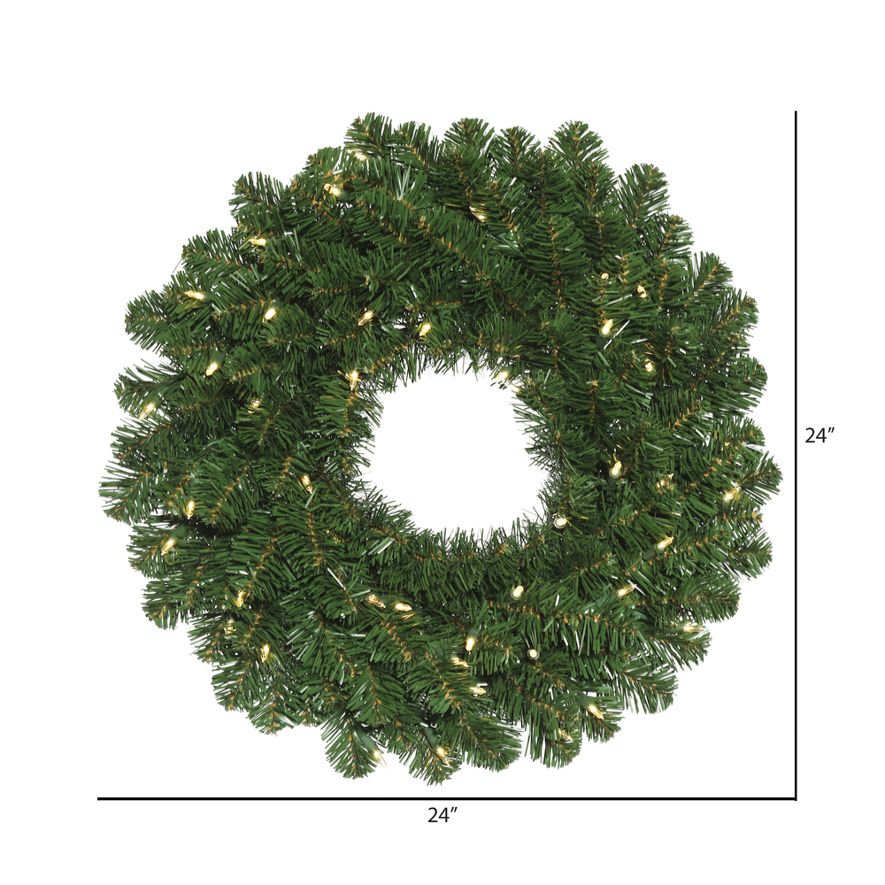 Vickerman Oregon Fir Wreath with  Battery operated LED Lights