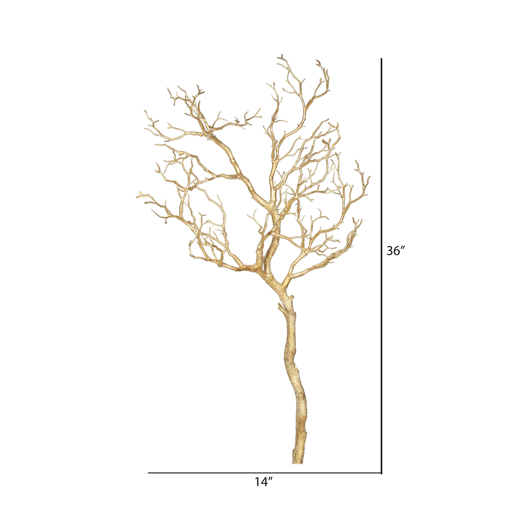 38" Artificial Manzanita Branch-Gold