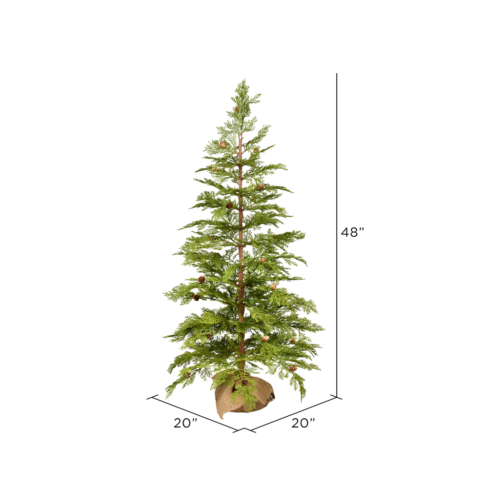 Vickerman Cedar Pinecone Artificial Christmas Tree