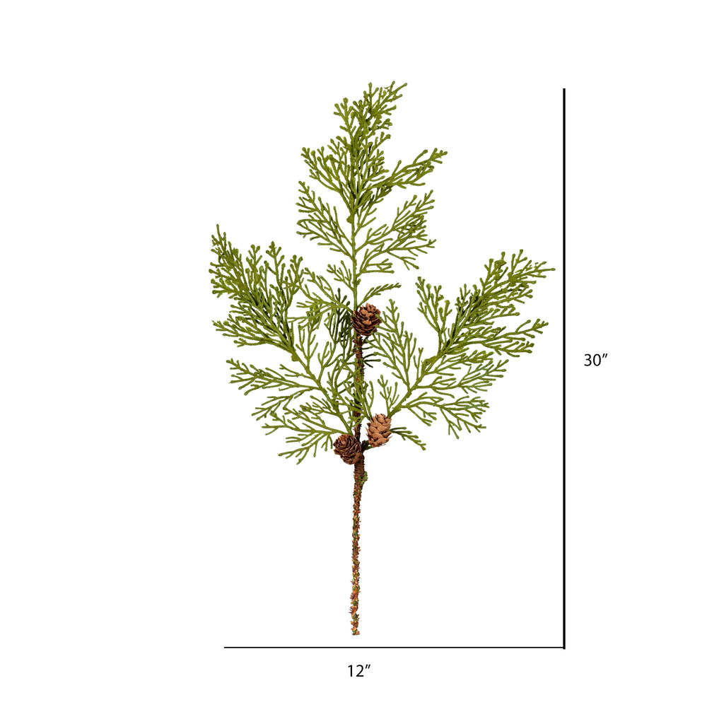 Vickerman Cedar Pinecone Artificial Christmas Spray