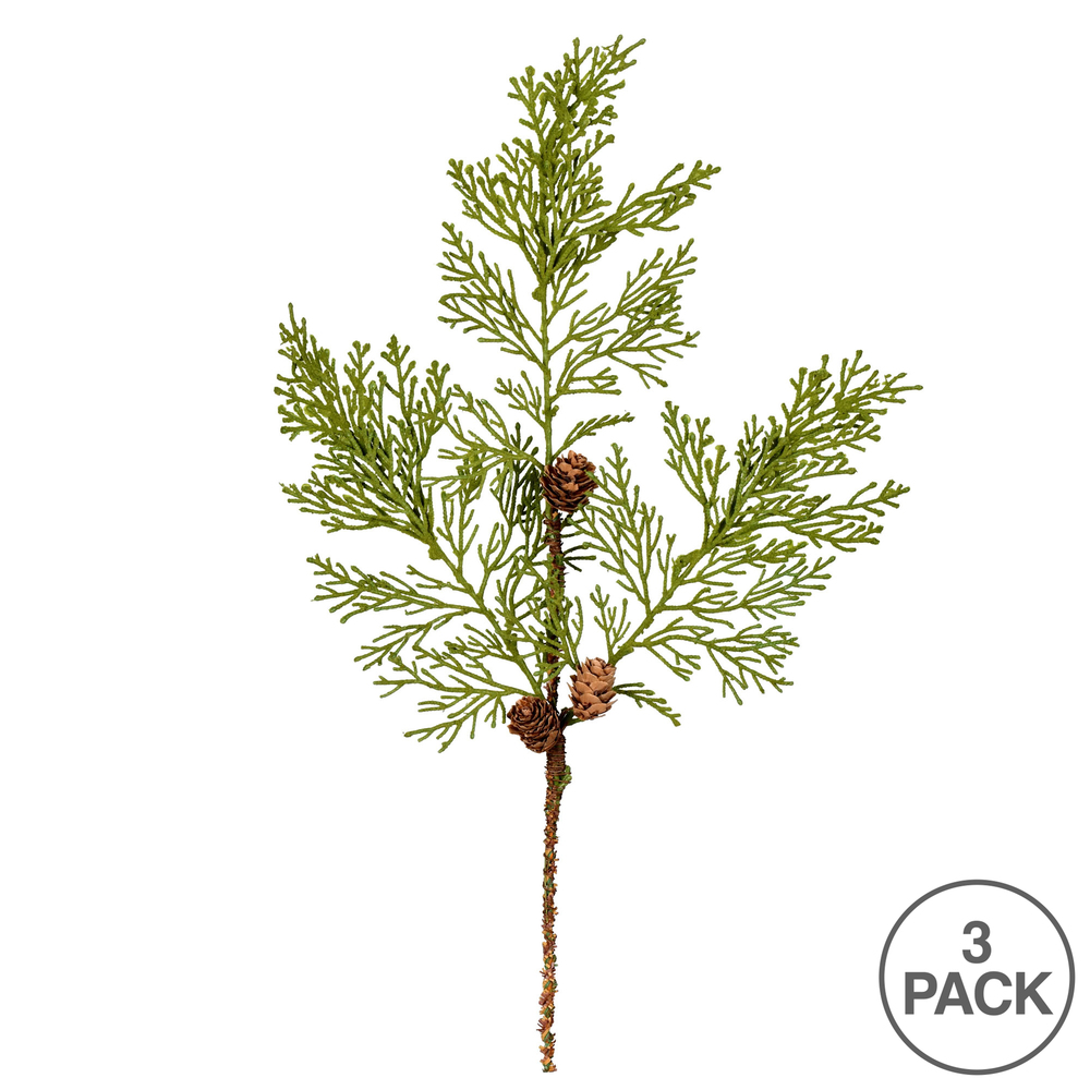 Vickerman Cedar Pinecone Artificial Christmas Spray