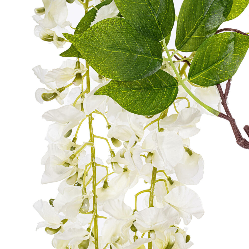 Vickerman 56" Artificial Wisteria And Foliage Hanging Spray