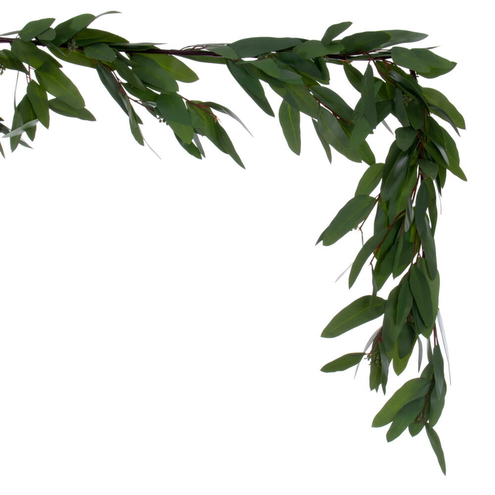 Vickerman Artificial Green Seeded Willow Eucalyptus Collection