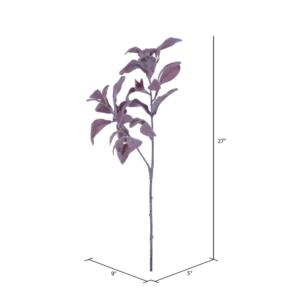 Vickerman 27" Artificial Frosted Lambs Ear Spray, 3 per bag