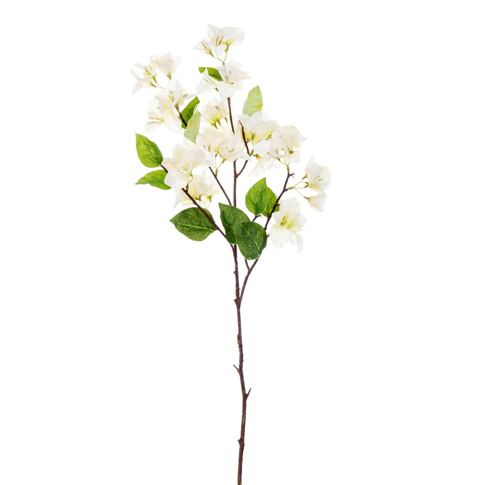 Vickerman 41" Cream Bougainvillea Spray. 