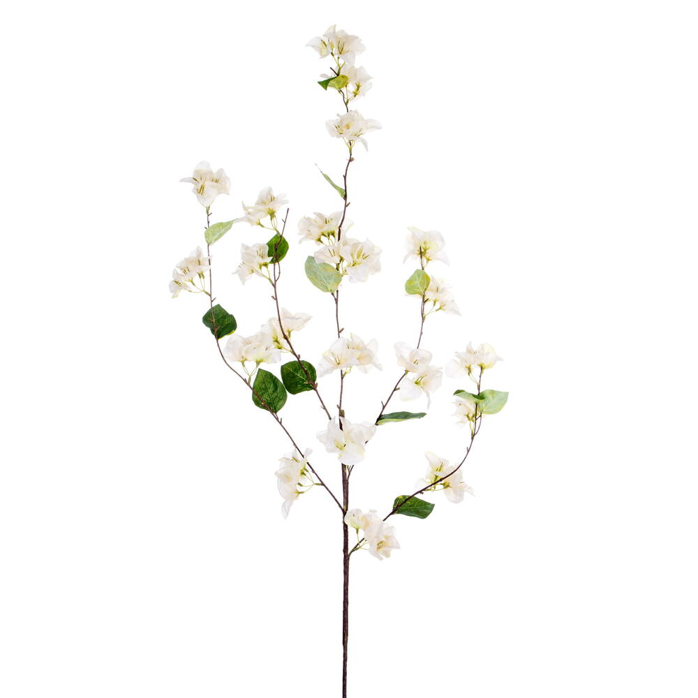 Vickerman 41" Cream Bougainvillea Spray. 