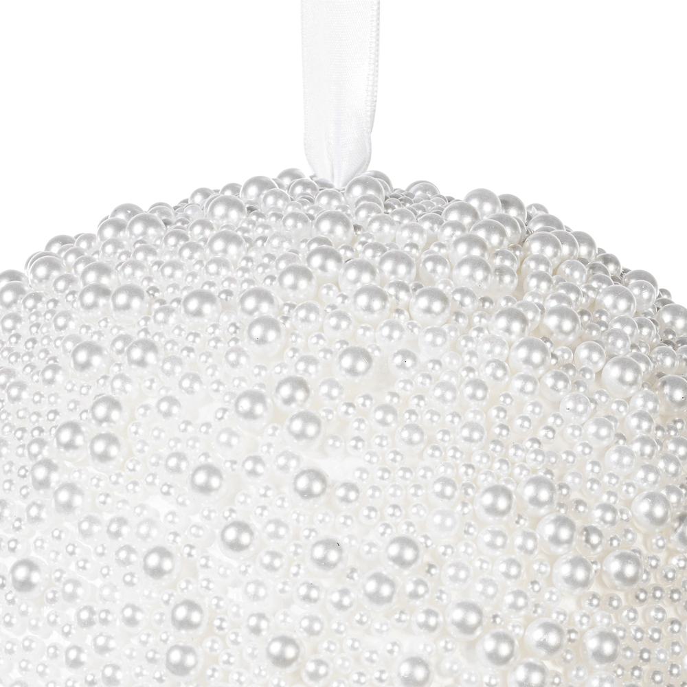 Vickerman White Pearl Ball Ornament